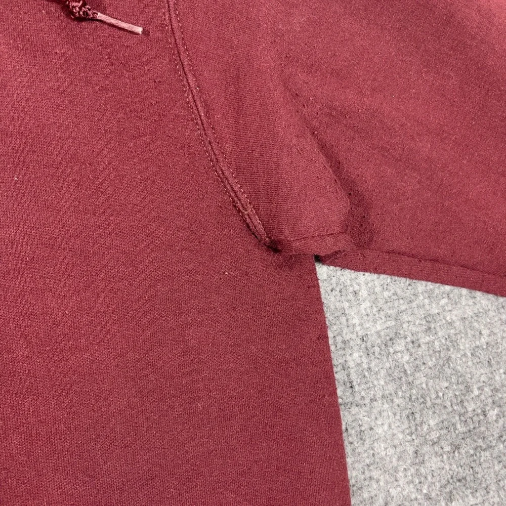 Harvard University Champion Hoodie Mens Large Maroon Embroidered Pullover